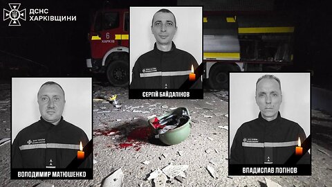 💔🕯️ Kharkiv rescuers who were cynically killed by Russian terrorists today. A