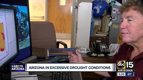 Arizona in excessive drought conditions