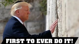 DONALD TRUMP MAKES HISTORY! VISITS WESTERN WALL