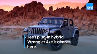 Jeep’s first plug-in hybrid vehicle, the Wrangler 4xe, is almost here.