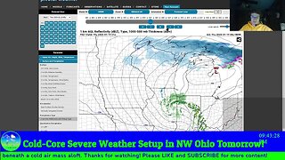 LIVE Briefing on COLD CORE Severe Weather Potential in NW Ohio