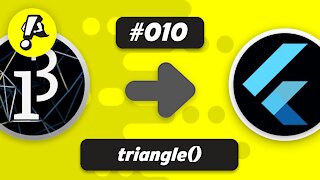 Ep. 010 - Draw a triangle | Flutter Processing