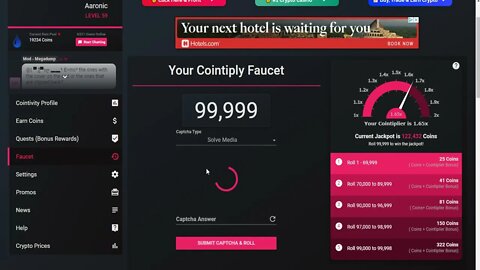 How to claim faucet on Cointiply