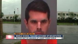 Middle school teacher arrested for molesting students