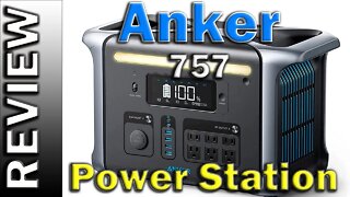 Anker 757 Portable Power Station PowerHouse 1229Wh LiFePO4 Battery, 1500W Solar Generator