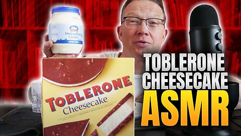 ASMR Sweet Food Eating, Tasty Toblerone Cheesecake With Yoghurt, Cheese Cake Mukbang