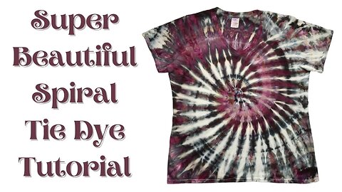 Tie-Dye Designs: Super Beautiful Incline Spiral Ice Dye