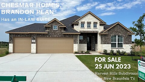 Chesmar Homes, Brandon Plan for Sale, Harvest Hills Subdivision, Marion Tx