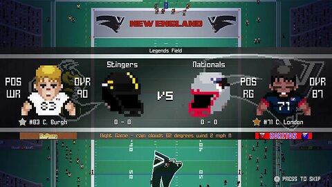 EFL:1-13- Pittsburgh Stingers (0-0) @ New England Nationals (0-0) - Legend Bowl - Week 1 -Intros