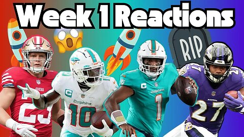NFL Week 1 Reactions | Fantasy Football Stream #56