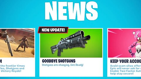 Say Goodbye To Shotguns in Fortnite..