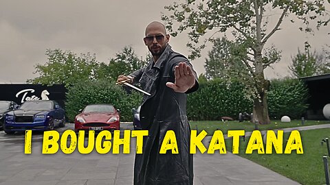 Andrew Tate's University - Andrew Tate Practicing With His Katana