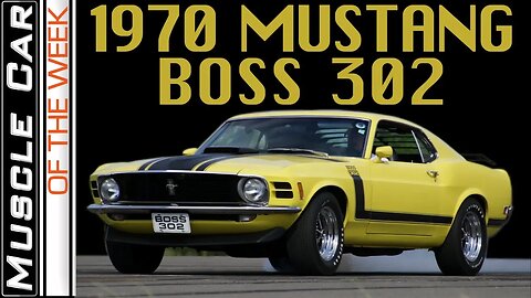 1970 Ford Mustang BOSS 302 - Muscle Car Of The Week Episode 295 V8TV