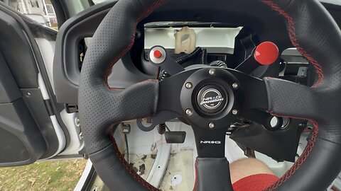 NRG Steering Wheel installed on my race car.