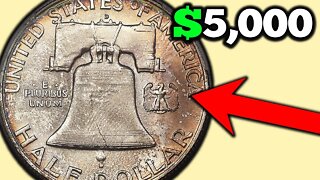 1958 Franklin Silver Half Dollar Coins Worth Money!