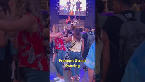 “Everybody” is on Fremont street in Las Vegas. Nonstop dance party ￼￼