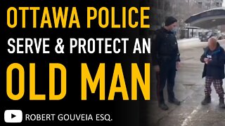 Ottawa Police Arrest Old Man and Seize Fuel from Freedom Trucker Convoy