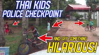 Kids Setup Police Roadblock and Say the Funniest Thing!