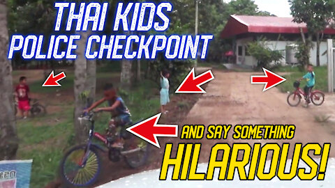 Kids Setup Police Roadblock and Say the Funniest Thing!