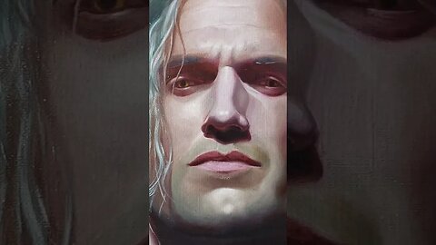 The Witcher Portrait Varnishing #fineart #oilpainting