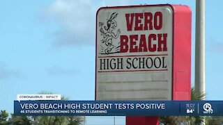 Vero Beach High School student tests positive for COVID-19; 46 other students quarantined