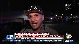 Man arrested following officer-involved shooting in downtown San Diego