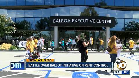 Battle over ballot initiative on rent control