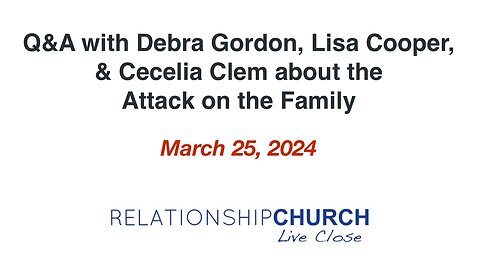 Q&A with Debra Gordon, Lisa Cooper, Cecelia Clem about the Attack on the Family