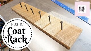 Easy DIY Rustic Coat Rack