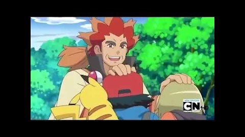 Pokemon Best Wishes: Trip and Ash fight over who’s going to battle Alder first 1/2