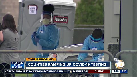 California counties say they are making progress with testing ahead of reopening