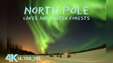 North Pole in4k Watch life in the arctic with relaxing music and frozen rivers