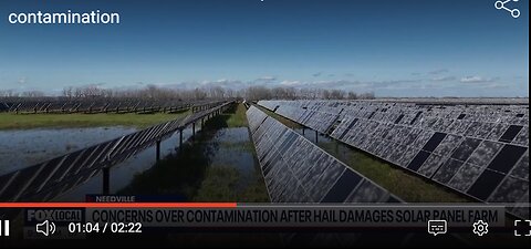 HAIL STORM HEAVILY DAMAGES THOUSANDS OF ACRES OF SOLAR PANELS
