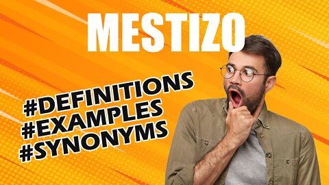 Definition and meaning of the word "mestizo"