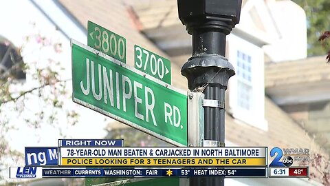 78-year-old man carjacked in Guilford neighborhood