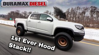 WORLDS FIRST Colorado ZR2 Diesel Hood Stack