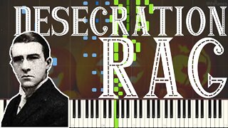 Felix Arndt - Desecration Rag 1914 (Ragtime Piano Synthesia) [Halloween piano 🎃]