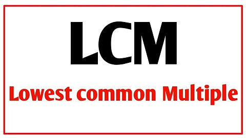 what is lcm// what is lasavi/ what is lowest common multiple/ number/ #6th /hindi and English