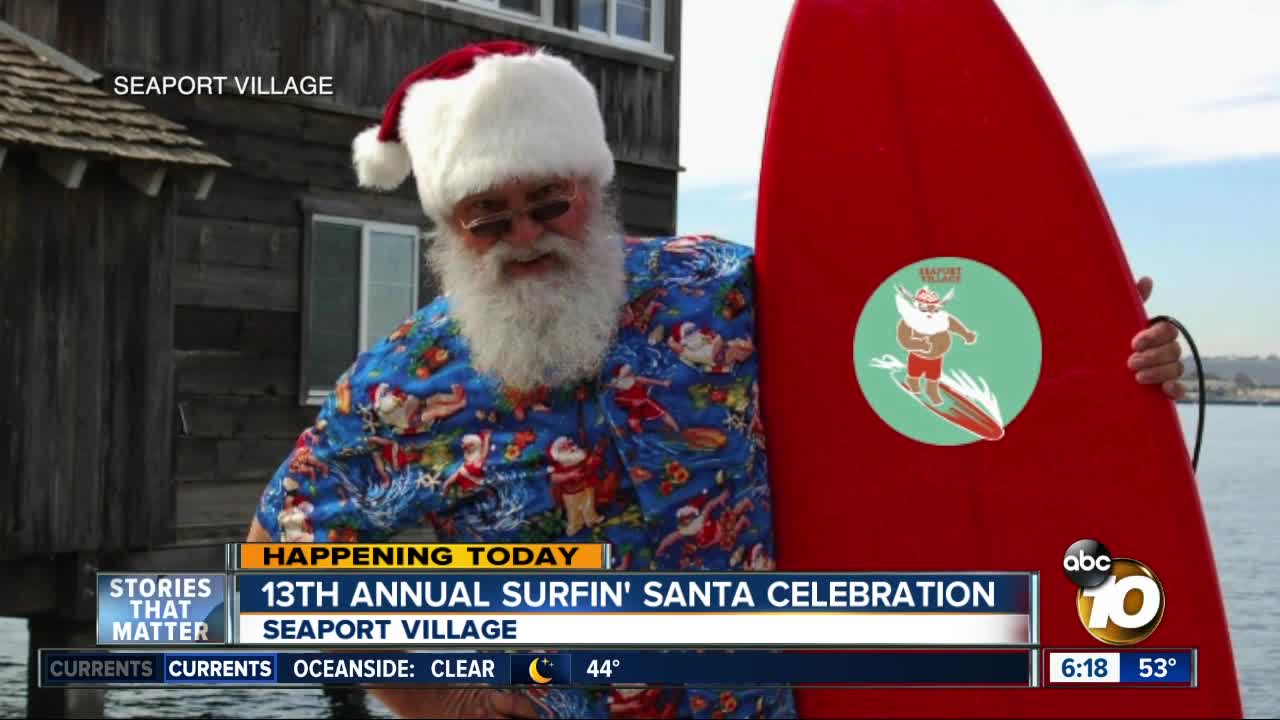 13th annual Surfin' Santa celebration kicks off Sunday afternoon
