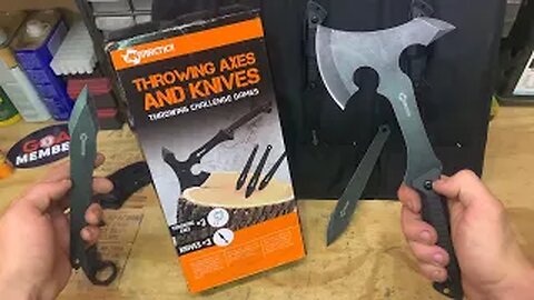 Amazon Throwing Knife & Tomahawk Set Initial Review & Unboxing