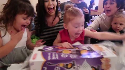 Adorable Tot Gets A Vacuum Cleaner For Birthday