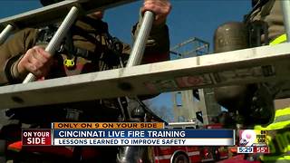 For Cincinnati firefighters, live fire training teaches lessons to improve safety