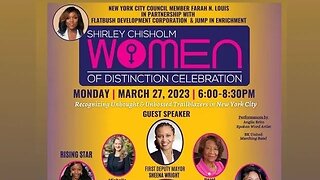 Shirley Chisholm Women of Distinction celebration 3/27Louis @BrooklynUnitedMarchingBand
