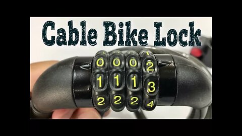 Amazer Self Coiling Combination Cable Bike Lock Review