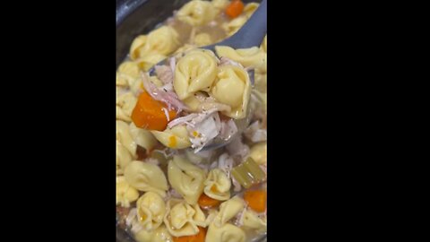 Cheesy Chicken Tortellini Soup…Easy slow cooker recipe sure to please everyone
