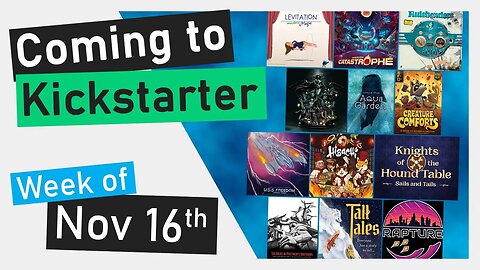 📅 Kickstarter Boardgames Week of Nov 16th | Rulebenders, USS Freedom, Creature Comforts, Aqua Garden