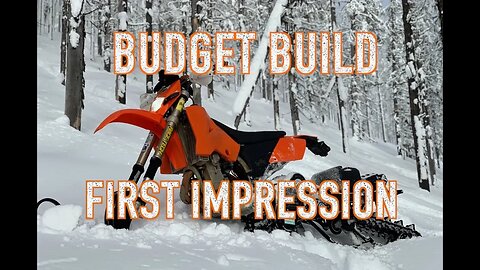 Timbersled Budget Build First Impression Through The Trees