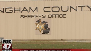 Ingham County Sheriff swearing in son