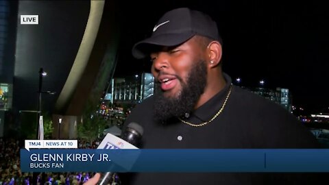 Fan reaction from Bucks Nets game in Milwaukee