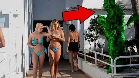 Scary Prank Bushman Prank Ladies Scream Like Crazy In That Moment